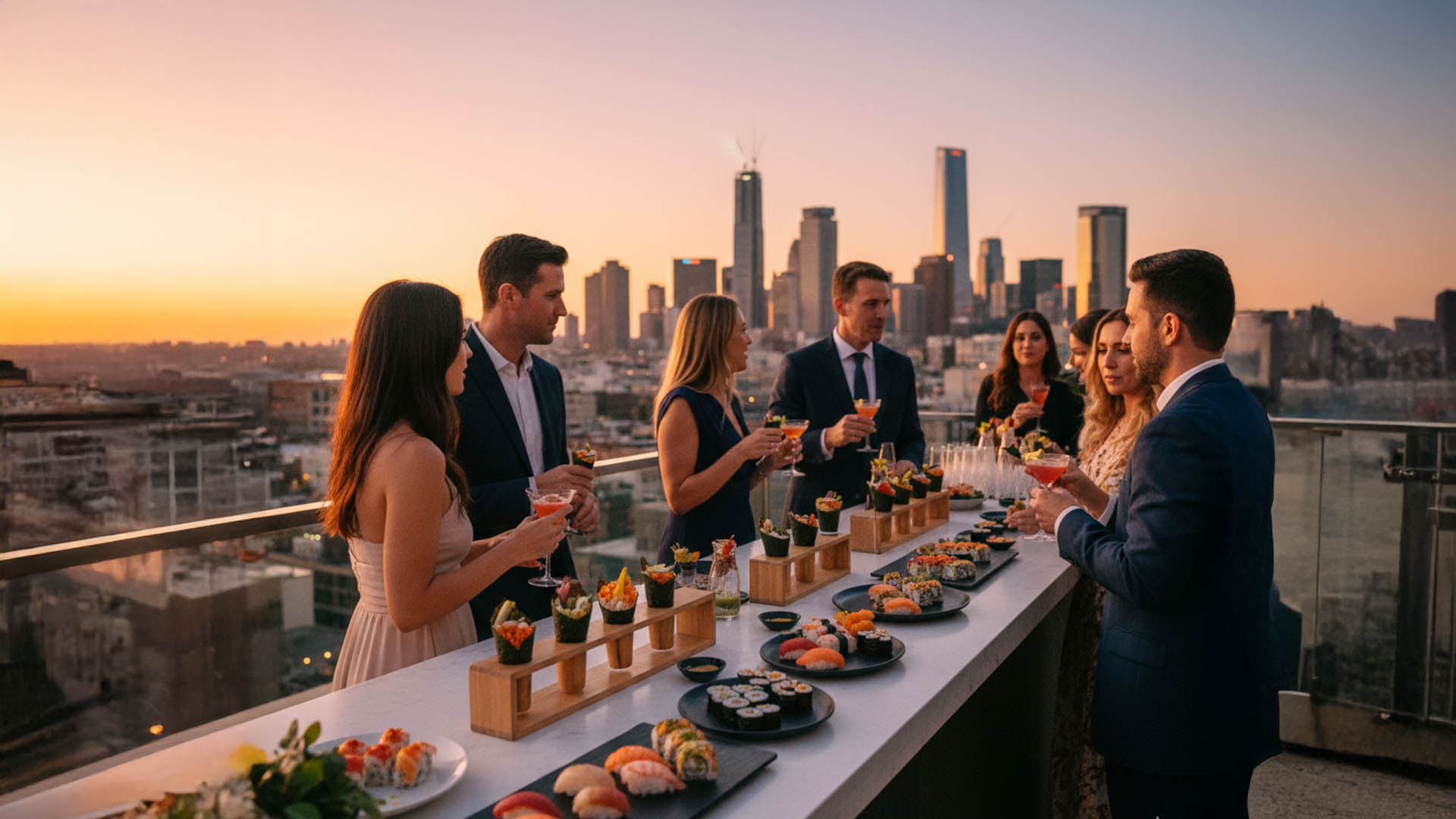 Evento com culinária japonesa Sushijáh